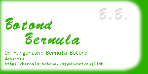 botond bernula business card